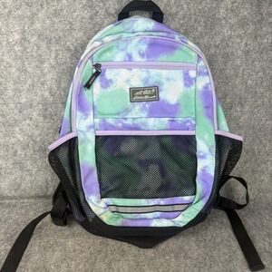Eddie Bauer Tie Dye Kids' Large Adventurer Backpack‎ Green Purple Blue